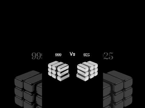 Here’s the difference between 925 and 999 silver! #999silver #925silver #silverjewllery #silver