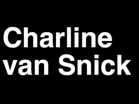 How to Pronounce Charline van Snick Belgium Bronze Medal Women's Judo London 2012 Olympics Video