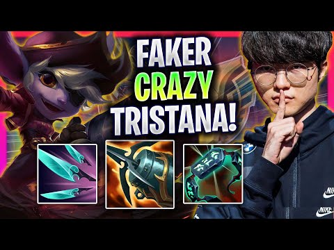 FAKER CRAZY TRISTANA GAME! - T1 Faker Plays Tristana Mid vs Karthus! | Season 2024