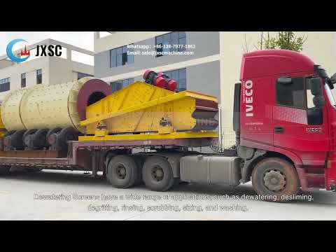 The Trommel Scrubber And Dewatering Machine's Shipping Site From JXSC Factory