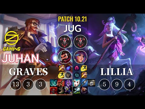 OZ Juhan Graves vs Lillia Jungle - KR Patch 10.21