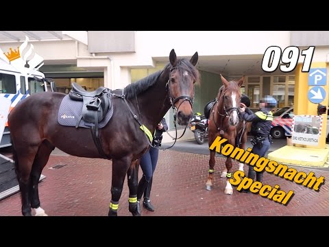 Politie Koningsnacht Utrecht. Politievlogger Jan-WIllem.