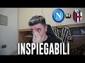 NON È POSSIBILE. NON È REALE. QUEST'UOMO NON NE SBAGLIA UNA! Napoli Bologna 0-2