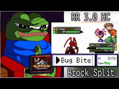 Guaranteed 0 DEATHS Brock Split - Radical Red 3.0 Hardcore Mode Nuzlocke Strategies!