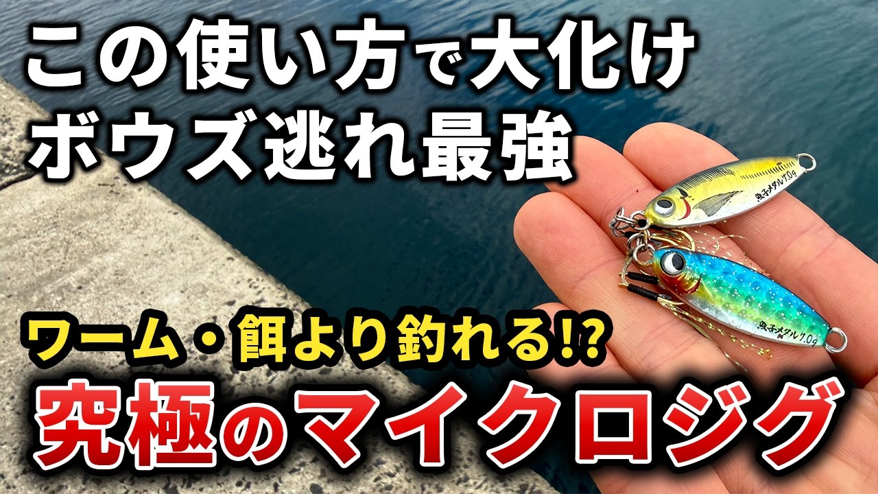 とにかくルアーで魚が釣りたい方へ。この使い方で1年中・全ての魚種が釣れる爆釣ルアーに大化けします【魚子メタル】