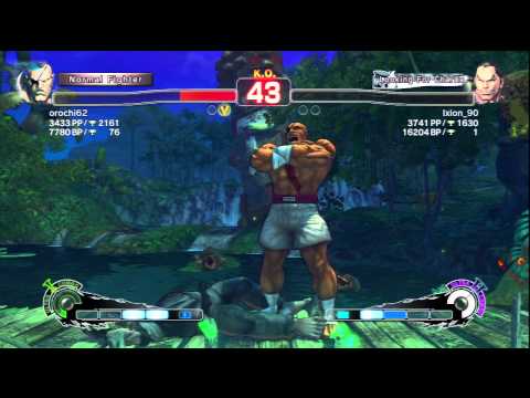 orochi62 (Sagat) Vs Ixion_90 (Dan) SSF4 AE Ranked Matches - PSN