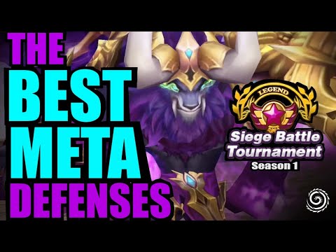 The BEST META Defenses of the Siege Battle Tourney S1 - Summoners War