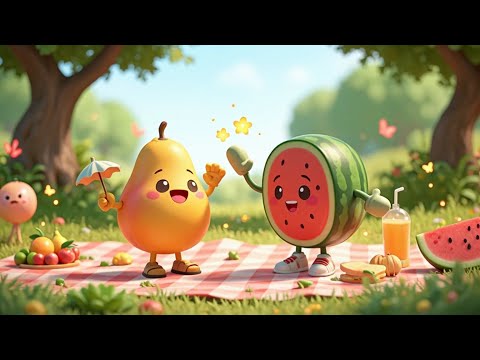 Learn Fruit Names with Fun Song | Fruit Parade for Kids