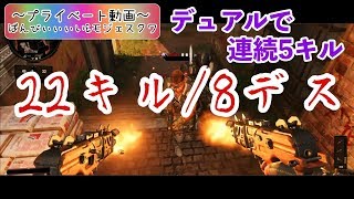 【プライベート動画】デュアルで連続5キルは気持ちがいい！【ばんびぃぃぃい&モジェスクワ】