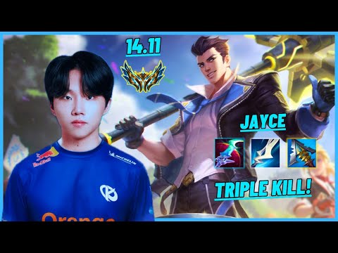 KC CANNA: JAYCE VS POPPY (TOP) TRIPLE KILL, INVINCIBLE - EUW CHALLENGER - PATCH 14.11