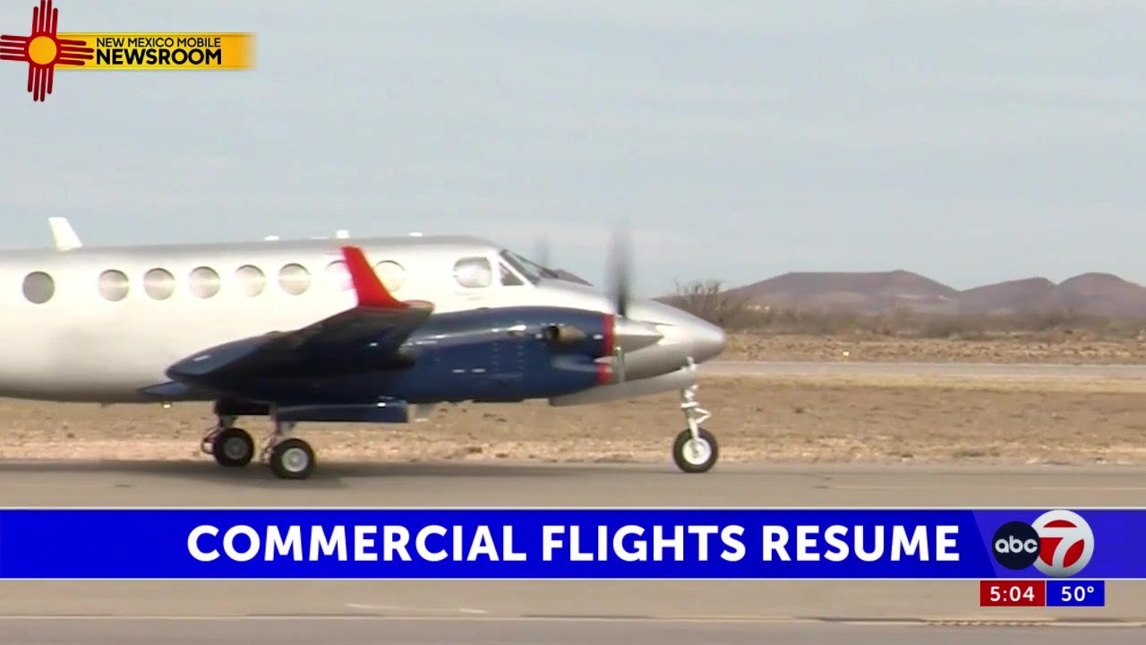 Commercial flights resume at the Las Cruces International Airport