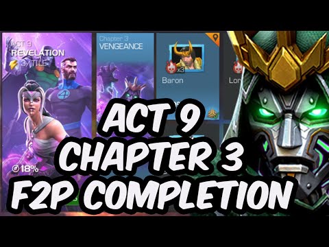Act 9 Chapter 3 Free To Play Completion - Dread Emperor Doom Boss - Marvel Contest of Champions