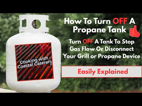 How To TURN OFF A PROPANE Tank  |  DISCONNECT Propane CYLINDER From A Grill