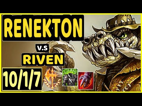 BEANSU (RENEKTON) vs RIVEN - 10/1/7 KDA TOP CHALLENGER GAMEPLAY - EUW
