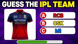 90% Fails ❌ | Guess the IPL team by JERSEY 🔥