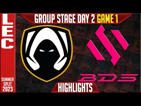 TH vs BDS Highlights Game 1 | LEC Summer 2023 Groups Day 2 | Team Heretics vs Team BDS G1