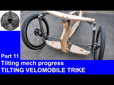 Tilting Trikes Part 11- project progress and a closer look at the tilting and steering mechanism