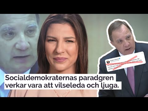 Socialdemokraternas paradgren verkar vara att vilseleda och ljuga. Nu senast i partiledardebatten