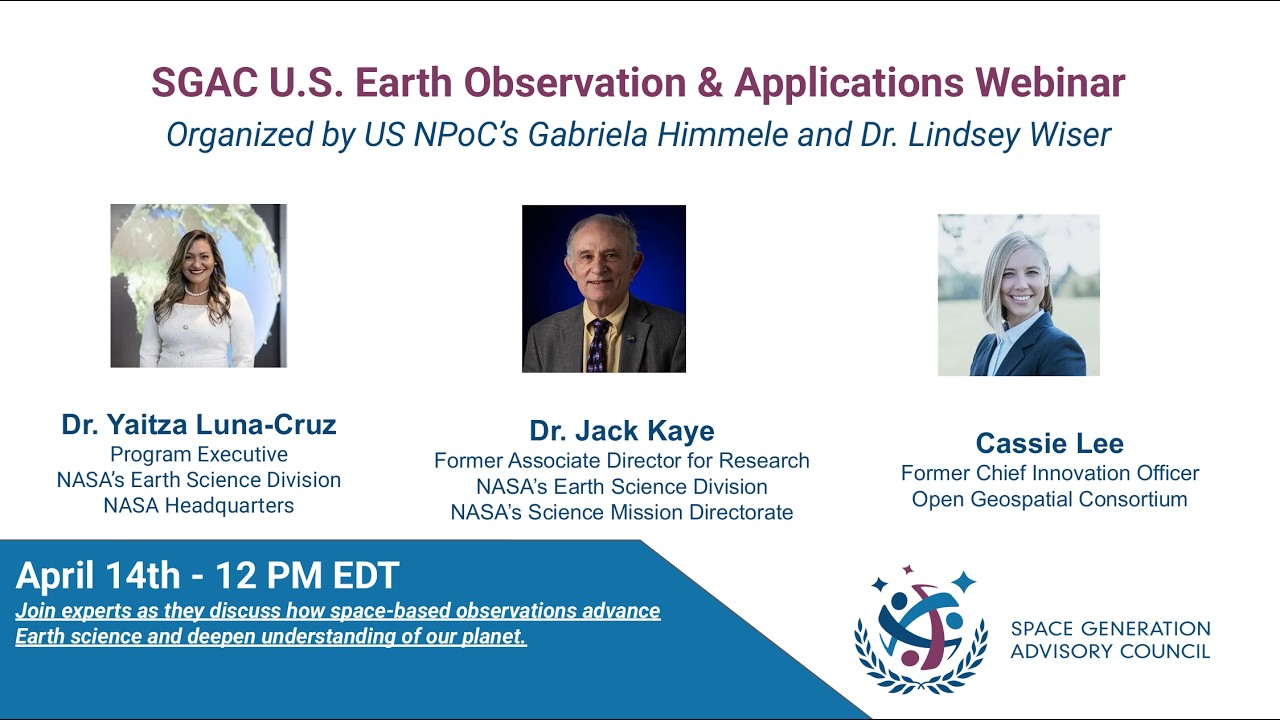 SGAC U.S. Earth Observation & Applications Webinar