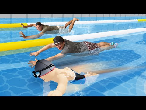 NADAMOS EM UMA PISCINA DE 99999 METROS COM OS MAIS VELOZES DO MUNDO!