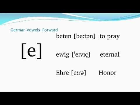 Introduction to Lyric German Diction