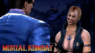 Johnny Cage conhece sonya - Mortal Kombat 9 Dublado