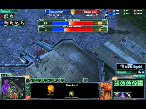 Game 1 - mTw.DIMAGA vs ZeNEXHack - TeamSpeak TL SC2 Open #25 Semi-Final A