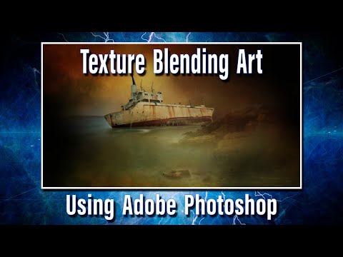 Texture Blending Art in Adobe Photoshop.