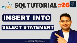 SQL Tutorial #26 - SQL INSERT INTO SELECT Statement Example
