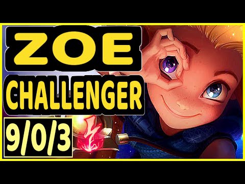 DYNQUEDO (ZOE) vs KARTHUS - 9/0/3 KDA MID CHALLENGER GAMEPLAY - BR