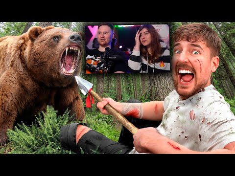 $10,000 За Каждый День Пережитый в Глуши | РЕАКЦИЯ на MrBeast