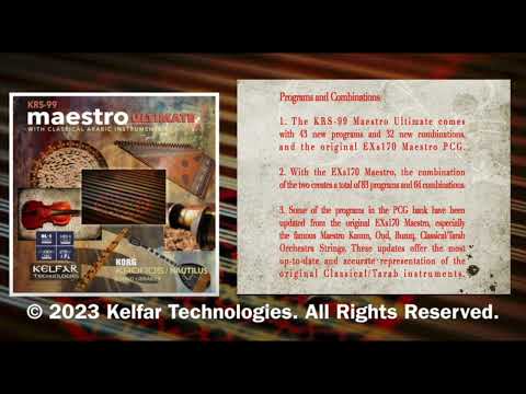 KRS-99 Kelfar Maestro Ultimate / Korg Kronos & Nautilus