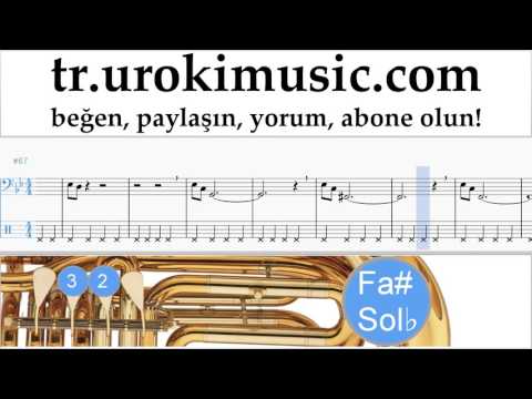 Tuba dersleri Mission Impossible - Theme Notalar Eğitim Bölüm#1 um-i723