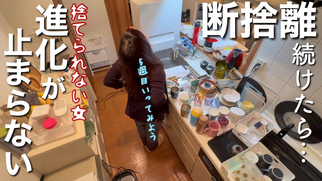 【片付け・音声付】諦めずに断捨離続けたら…？片付けられない女がしぶとく台所の快適化を目指して断捨離！【捨て活・主婦・Vlog】
