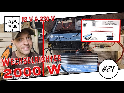 Wechselrichter einbauen - 12V und 230V für den Campervan | DIY Van Conversion 21 Renault Master