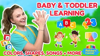Baby & Toddler Learning - Toddler Songs & Movement Songs Mix | Learn to Talk, Dance, Count, and Sing