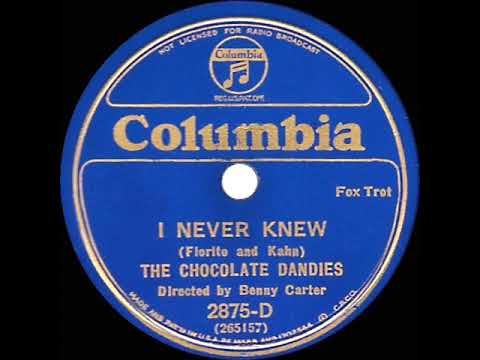 1933 The Chocolate Dandies (Benny Carter) - I Never Knew (instrumental)