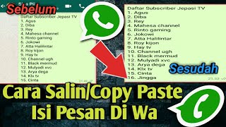 Download lagu CARA MENYALIN/ COPY PASTE PESAN DI WHATSAPP mp3 Download lagu CARA MENYALIN/ COPY PASTE PESAN DI WHATSAPP mp3