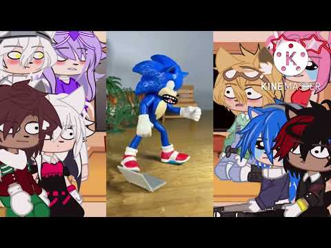 [🖤💙] Sonic and his friends react to Sonic David II Gacha Club || Gay ships || Lazy || OG [❤️💜]