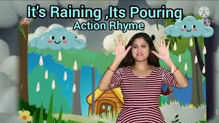 It's Raining, It's Pouring Action Rhyme @Nidhi's Tutorial