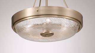 1_Watch A Video About the Carmine Brass and Glass Bowl Pendant Light