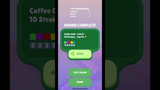 Feb 21 Top 1% Coffee Golf #golf #gaming