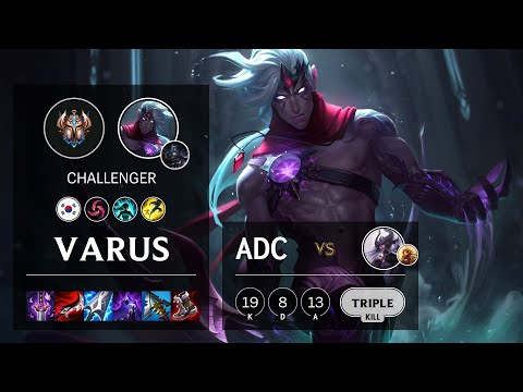 Varus ADC vs Syndra - KR Challenger Patch 11.18