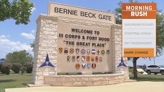 Texas' Fort Hood to be renamed Fort Cavazos