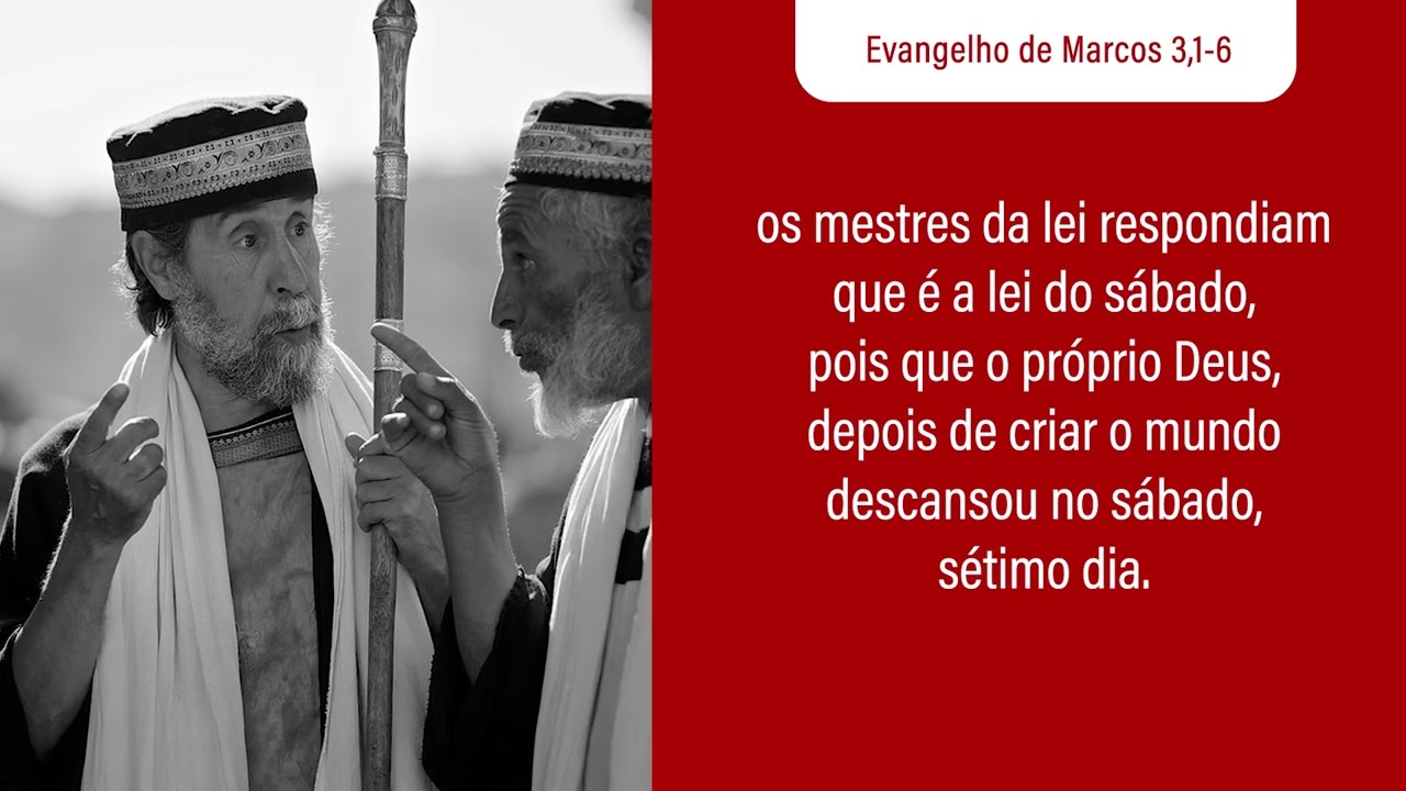 21 de janeiro Evangelho de Marcos 3,1-6