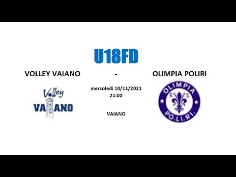 U18FD - VOLLEY VAIANO vs OLIMPIA POLIRI
