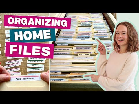 Organizing Household PAPERS - My AWESOME Filing System and How to Make Your Own File Folder Labels!