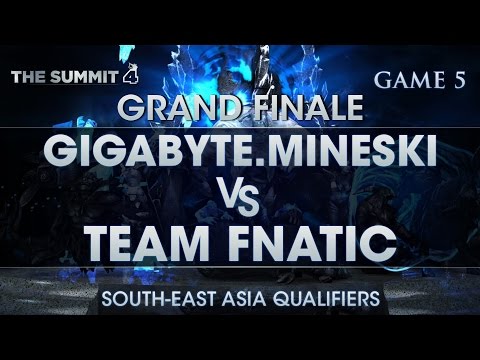 The Summit 4 Grand Finale - Gigabyte.Mineski vs Fnatic - Game 5 - Best of 5 - LON and DUNOO