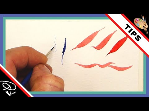 Thumbnail of Various watercolour brush mark techiques