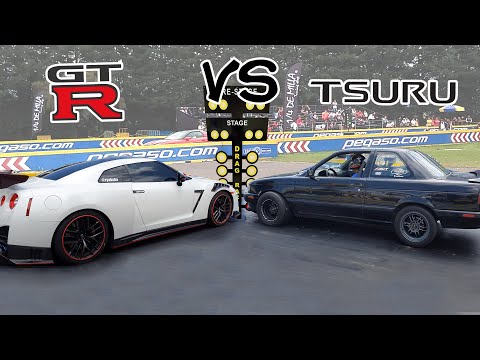 Nissan GSR2000 Vs Nissan GTR Quién gana? | Arrancones 1/4 de Milla